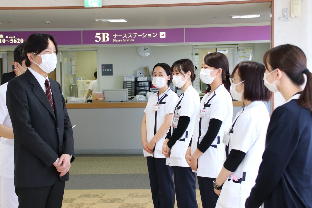 総裁・秋篠宮皇嗣殿下が能登半島地震で金沢病院をご訪問、被災者にお見舞い